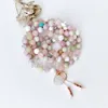 Necklaces Mn34506 Healing Moon Goddess Mala Necklace Moonstone Howlite Rose Quartz Ite Kunzite 108 Mala Prayer Beads