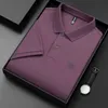 Mens polo High End 100% bawełniana koszula polo letnia moda tygrysy haft haft krótki rękaw