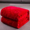 Cobertores inverno quente sofá cama lance cobertor sólido macio veludo outono decoração de casa flor colcha 230825