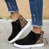 Trendy 2022 Dress Women's Leopard Non Slip Lazy Plus Size Flats Women Elastic Band Casual Shoes Loafers Zapatos de Mujer 2952