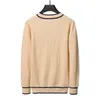 Mens Sweaters Fashion Men's Casual Round Long Sleeve Sweater Men Women Letter Printing Sweaters#021