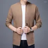 Suéter masculino de marca de alta qualidade, cardigã de malha outono e inverno, moda personalidade casual, jaquetas masculinas 4xl-m