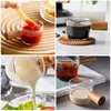 Wine Glasses 50ML/100ML Coffee Shops Supplies Wood Handle Glass Measuring Cup Kitchen Measure Mug Mini Milk Tools