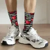 Herrensocken Very Cherry Kirschen Schwarz-Weiß-Streifen Erwachsene Unisex Männer Frauen