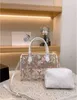 Designer Bag Evening Bag Fashion Clear Print Bag Jelly Beach Bag Shoulder Bag Personality All-in-one Pillow Bag Women's bag