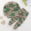 Ensembles de vêtements 100% coton Infantil sous-vêtements costumes né bébé fille tenues automne bébés vêtements petit garçon pull pantalon enfants ensembles 230825