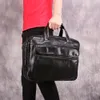 Laptop Bags Men's Business Travel Briefcase for 156inch Genuine Leather Messenger Office Documents Shoulder Bag 230823