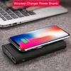 20000mAh Batterie externe portable Power Bank Qi Chargeur sans fil PowerBank pour iPhone 11 12 8 Plus Samsung S10 Poverbank Q230826