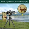 Telescope Binoculars 5000m 50000m Portable HD Zoom 500x25 Kraftfull vikning Långdistansvision Hunting Outdoor Camping Sports 230826