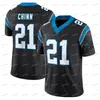 Brian Burns Bryce Young Football Jersey Panthers Miles Sanders Adam Thielen Jeremy Chinn Jonathan Mingo Ikem Ekwonu Bradley Bozeman Jayce Horn Hayden Hurst Bell