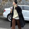 2023女性冬のミッドレングス韓国版小さなフレグランスルーズと薄いビンテージスタイルのコットンコートカジュアル汎用性