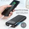 Kuulaa 20000mah Powerbank QC PD 3.0 Poverbank Fast Charging Bank 20000 MAH USB Внешнее зарядное устройство для MI Q230826