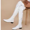 Boots AIYKAZYSDL Fashion Glossy Vinyl Patent Leather Over The knee High Boots Waterproof Shoes Flat Heel Cosplay Thigh High Boots Girl 230825