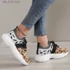 Dames luipaard tennisjurk sneakers 2023 lente herfst nieuwe mesh ademende sportschoenen dames lopen hardlopen flats t2 be81