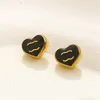 Luxury Brand Designer Heart Shape Earrings C Letters Stud Earrings 18K Gold Plated Earrings High Quality Not Fade Wedding Party Jewelry for Women Girls Dropshipping