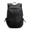 School Bags USB Backpack Men Nylon Waterproof Travel Bag Simple Pure Color Backbag Leisure Light Fitness Male Sports Black Gray 230826