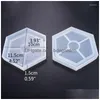 Outras ferramentas de jóias DIY Sile Cristal Epoxy Resina Moldes Tea Mat Mod Drop Delivery Dhjvy