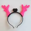 LED Light Sticks 3 PCS Luminoso Brinquedo de Natal Simulação Antlers Headwear Deer Chifres Grampos de Cabelo Headband Halloween Cosplay Headdress 230825