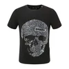 Designer Shirts Philipps Hot Men T-shirt Men designer Plain Pleins Phillip PP Skull Diamond Short Sleeve Dollar Bear Tiger Bra 430