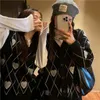 Dames Knits Tees Gothic Harajuku Trui Vest Dames Punk Streetwear Hartprint Oversize Jumper Vrouwelijke Mall Goth Tops Slim Fashion 230826