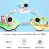 Walkie talkie crianças mini brinquedos transceptor portátil 3km alcance uhf rádio cordão interfone para presente de aniversário das crianças