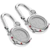 Pocket Watches 2 Pcs Digital Watch Stainless Steel Hook Multi-Function Luminous Carabiner Clip Buckle Material: Novelty Miss