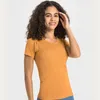 Camicie attive Abbigliamento da yoga Top da corsa Manica corta T-shirt sportiva sottile da donna Fitness attillata estiva