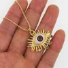 Подвесные ожерелья моды Женщины Золотая цепь с тонкой формой глаз Богемия Ожежее