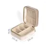 Cosmetic Bags Jewelry Organizer Box Storage Vintage Flannel Men Jewellery Earring Boxes And Packaging