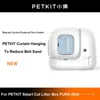 Autres fournitures pour chats PETKIT Bac à litière pour chat Toilette automatique Rideau de porte anti-poussière à aspiration magnétique pour réduire le sable pour accessoires de bac à sable PURA MAX 230825
