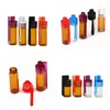 Packing Bottles Wholesale Colorf 36Mm 51Mm Travel Size Acrylic Plastic Bottle Snuff Snorter Dispenser Glass Pill Case Vial Container Otear