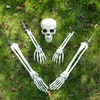 Andere evenementen Feestartikelen Realistische skeletinzetten Halloween-decoraties Enge schedel Handbeen voor tuin Gazoninzet Tuin Kerkhof woondecoratie 230825