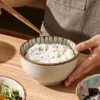 Ensembles de vaisselle de Style japonais, bols en céramique de fleurs de cerisier, ensemble de collations de riz, bol de Sauces, vaisselle Kawaii de cuisine 230825