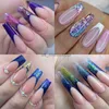 False Nails 네일 듀얼 형태 실리콘 프렌치 라인 스티커 아크릴 연장 허위 손톱 팁 조각 된 풀 커버 네일 팁 네일 브러시 키트 x0826