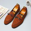 ドレスシューズWeh Men Loafer Shoes Male Shoes Suede Leather Casuary Shoes Man Party Footwear Big Size 37-48 Zapatos230825