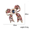 Brooches Sparkling Rhinestone Pearl Bowknot Broocohes For Women Weddings Party Office Daily Clothing Suit Bag Accesories Pins Gifts