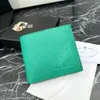 Designer Classic holds the first layer of cowhide triangle standard short coin wallet credit card holder wallet with box card bag