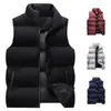 Gilets pour hommes épais rembourré gilet hommes léger élégant gilet d'hiver chaud coupe-vent vêtements d'extérieur sans manches avec pour l'extérieur