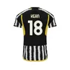 22 23 24 NEUJuventus POGBA VLAHOVIC LOCATELLI Fans Spieler-Fußballtrikots MCKENNIE CHIESA MILIK BONUCCI FAGIOLI Fußballtrikot Heim Auswärts Damen Kinder Kit Uniformen