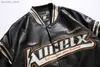 American PU Leather Motorcycle Jacket Men's Letter Printing Embroidery Baseball Uniform Couples Street Hip-hop Fashion Coats Q230826