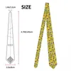 Yay bağları Sarı limon ve arı bahçe kravatları erkekler ipek polyester 8 cm genişlik boyunda günlük aşınma için kravat hediyesi