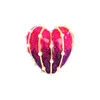 Brooches Unique Design Purple Gradient Love Brooch High-end Women's Corsage Elegant And Delicate Pin Mini Heart Pins Accessory Gift