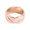 Rose Gold Ananasring Kvinnor Rostfritt stål Fashion Par Rings Valentine Days Christmas Gift for Woman Accessories Whole3573596