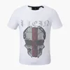Designer PP Skull Diamond T-shirt Tiger Phillip Plain Hommes T-shirt à manches courtes Dollar Bear Brand Tee Crânes de haute qualité T-shirt Tops PP2113