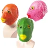 Máscaras de festa Halloween Máscara Bola Cosplay Látex Verde Cabeça de Peixe Animal Conjunto Engraçado Máscara Cosplay Full Face Latex Animal Prop 230825