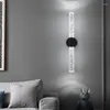 Wall Lamp LED Light Modern Bedroom Bedside Living Room Crystal Rod Nordic Aisle Corridor Interior Lighting Fixture