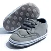 First Walkers Baby Shoes Boy Canvas Shoes Nasual Brown Gray Baby Boy Girl Shoes Anti Sole First Walkers Newborn Toddler Crib Shoes L0826
