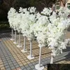 Flores decorativas grinaldas decoração de casamento 5 pés de altura 10 peças/lote slik artificial flor de cerejeira árvore coluna romana estrada leva fo dhday