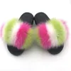 Slippers Fur Slides For Women Fluffy House Flip Flops Shoes Wholesale Big Size 44 45 Luxury Real Platform 230825