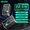 WEKOME 10000MAH CYPERPunk Transparent Power Bank PD QC3.0 22.5W Szybkie ładowanie typu C Zewnętrzny zasilanie baterii dla iPhone'a Android Q230826